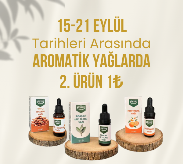 Aromatik Yağlarda 2. Ürün Sadece 1 TL