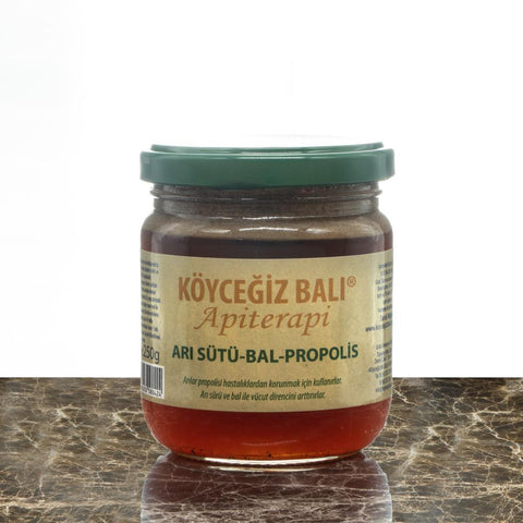 Kb Köyceğiz Balı Arı Sütü Bal Propolis Karışımı 250 G Cam Kavanoz