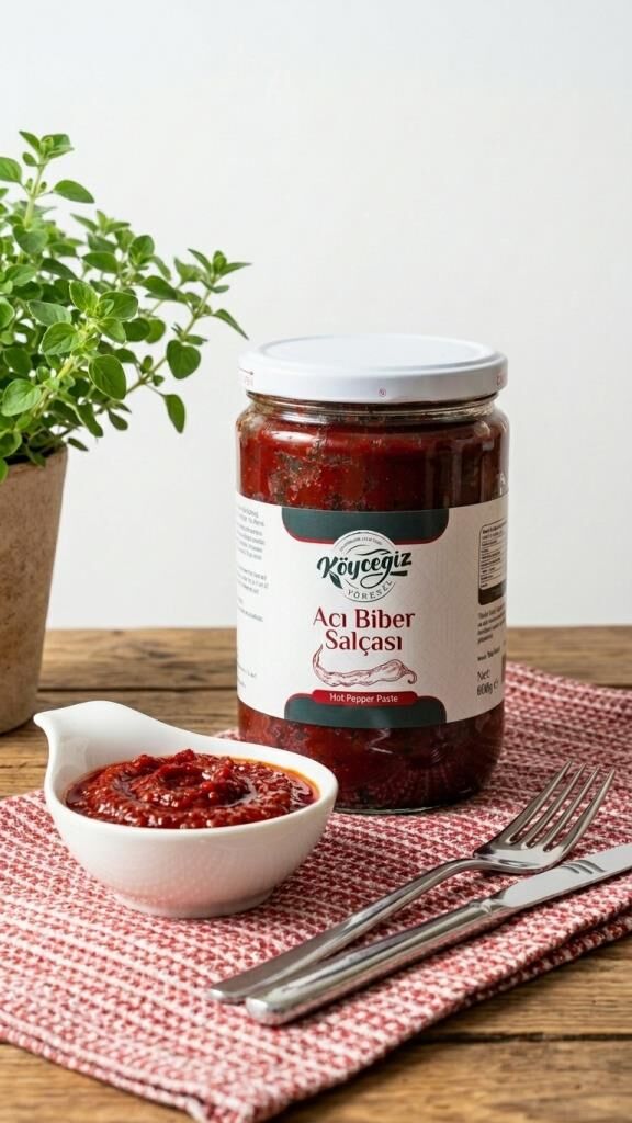Kb Köyceğiz Yöresel Acı Biber Salçası 600 G