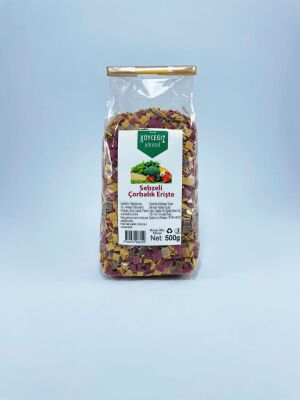 Kb Köyceğiz Yöresel Sebzeli Çorbalık Erişte 500 G - Kb Köyceğiz Yöresel