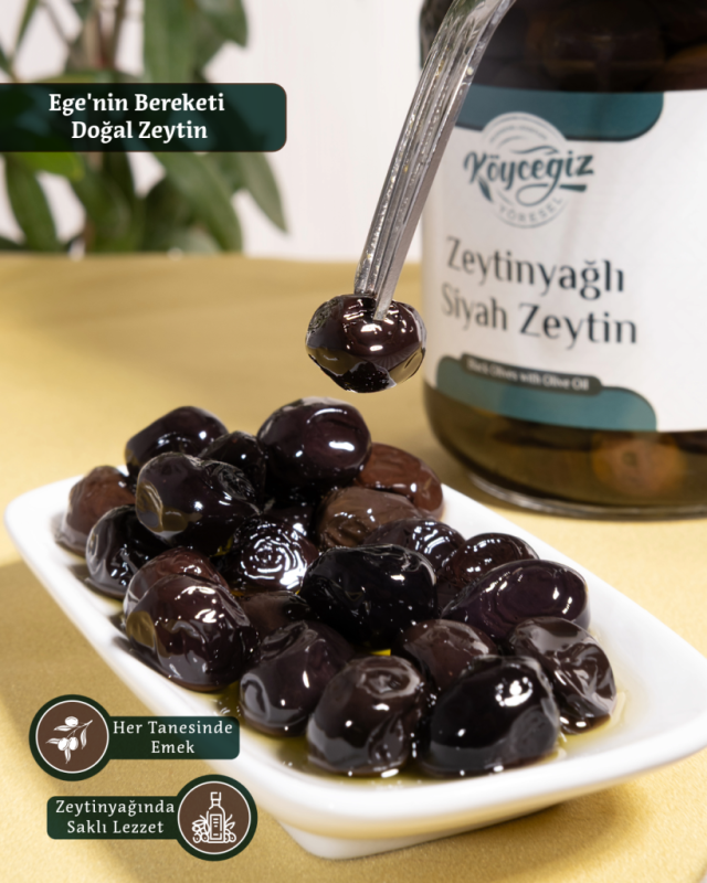 Kb Köyceğiz Yöresel Sofralık Siyah Zeytin 600 G Cam Kavanoz - 2