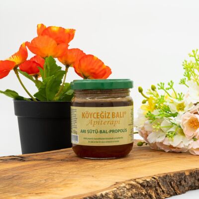Kb Köyceğiz Balı Arı Sütü Bal Propolis Karışımı 250 G Cam Kavanoz - Kb Köyceğiz Balı